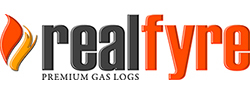 Real Fyre Evening Fyre Split See-Thru Vent Free Gas Logs 16/18-in with G18 Burner Options